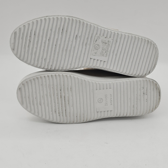 Blondo Haven Womens Platform Boots Side Zip Faux Fur Suede Sand Size 7.5 NEW - Picture 7 of 10